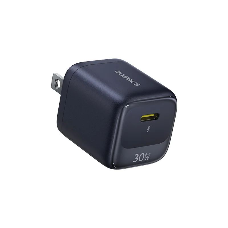 os-baseus-enerfill-fn22-fast-charger-1c-30w-us-cosmic-black-1 OS-Baseus Charger 30W EnerFill FN22 Fast Adapter - Image 1